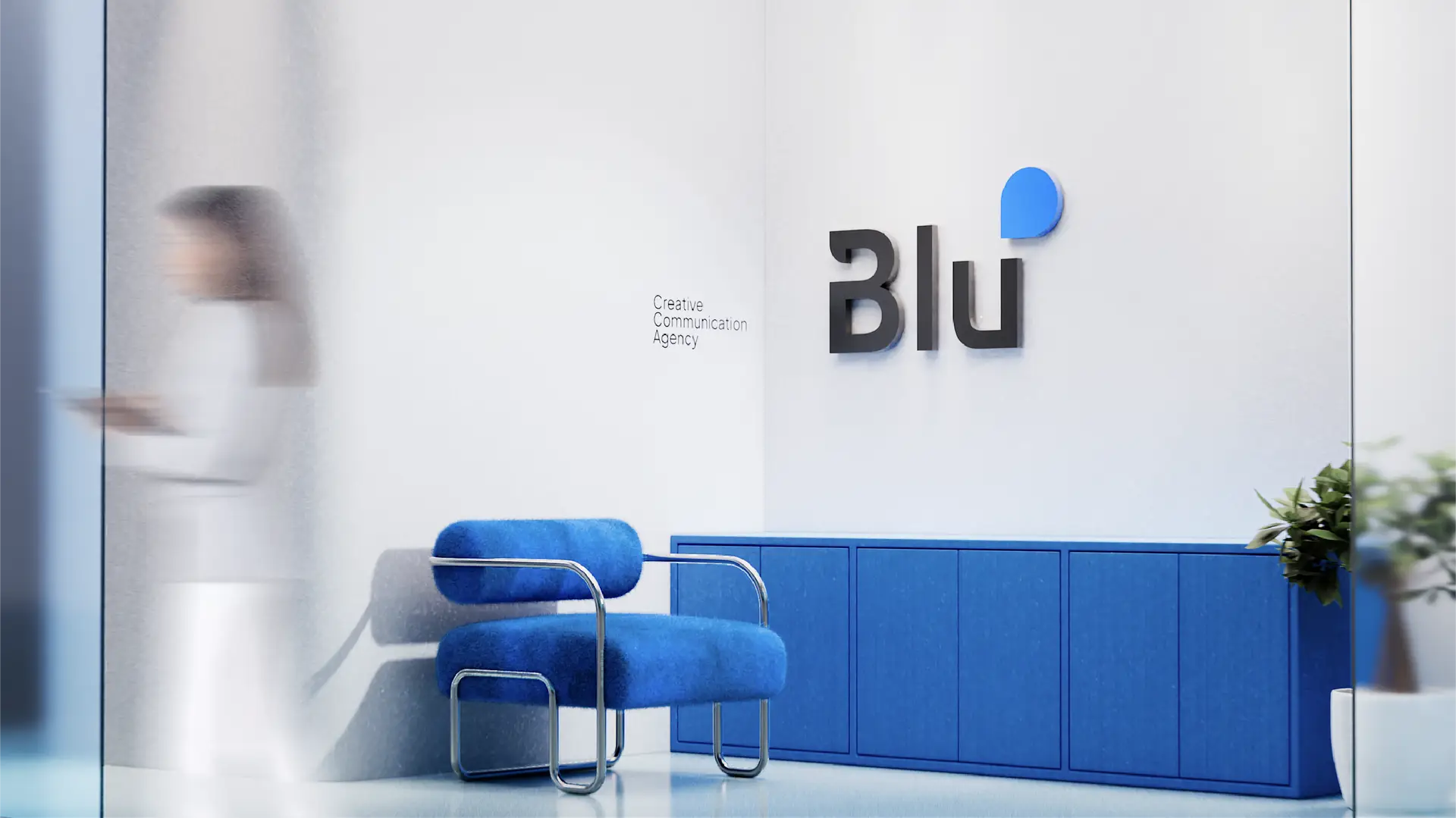 At Blu office